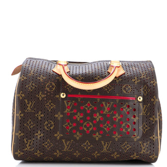 Speedy Handbag Perforated Monogram Canvas 30