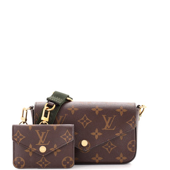 Louis Vuitton Felicie Strap & Go Handbag Monogram Canvas