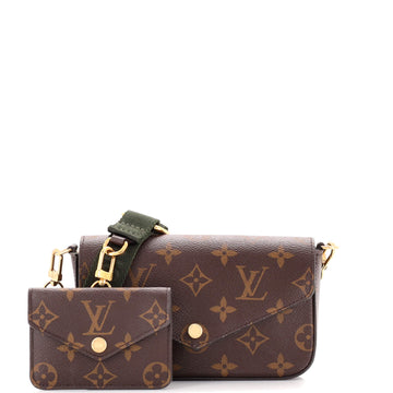 Louis Vuitton Felicie Strap & Go Handbag Monogram Canvas