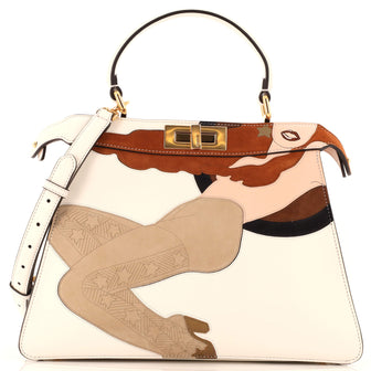 Fendi Peekaboo ISeeU Bag Leather with Inlay Medium