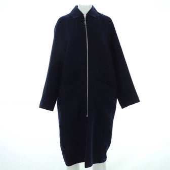 Hermes Chaine d'Ancre Reversible Zipped Coat Cashmere