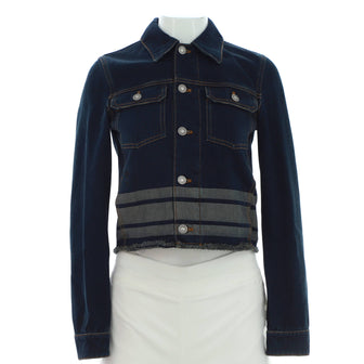 Christian Dior Women's Denim Couture Jacket Cotton