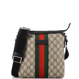 Gucci Web Messenger Bag GG Coated Canvas Small