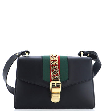 Gucci Sylvie Shoulder Bag Leather Small