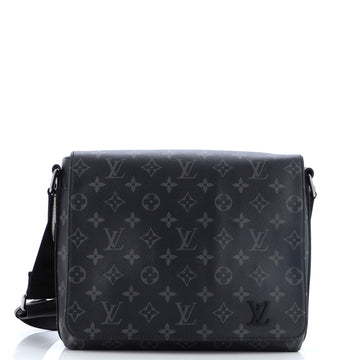 Louis Vuitton District Messenger Bag Monogram Eclipse Canvas PM