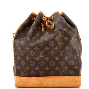 Louis Vuitton Noe Handbag Monogram Canvas Large