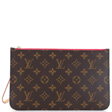 Louis Vuitton Neverfull Pochette Monogram Canvas Large