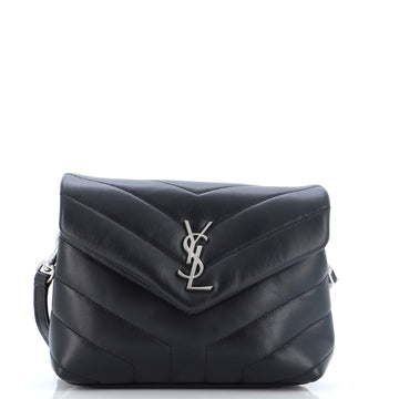 Saint Laurent Loulou Shoulder Bag Matelasse Chevron Leather Toy