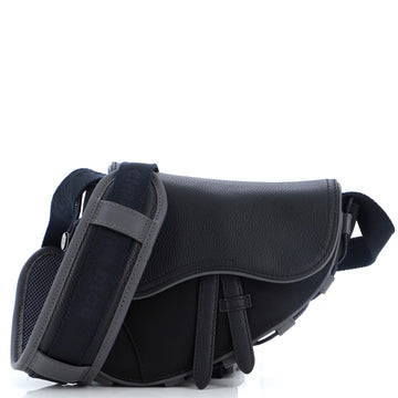 Christian Dior x Sacai Saddle Crossbody Bag Technical Fabric and Leather Mini