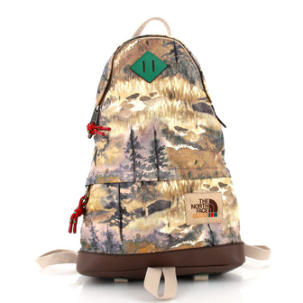 Gucci Gucci x The North Face Zip Backpack Printed Nylon Medium