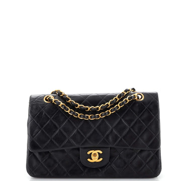 Chanel Vintage Classic Double Flap Bag Quilted Lambskin Medium