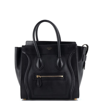 Celine Luggage Bag Smooth Leather Micro