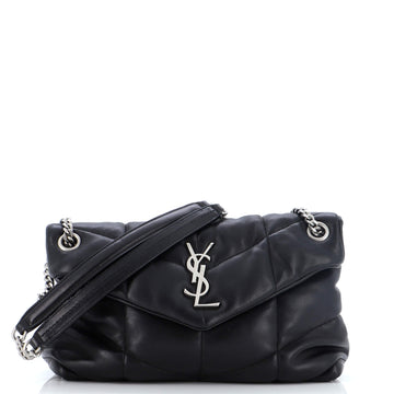 Saint Laurent Loulou Puffer Shoulder Bag Quilted Leather Small