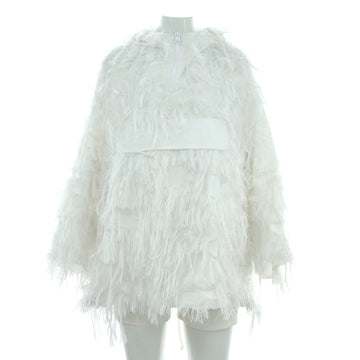 Christian Dior Women's Hooded Anorak Jacket Fringe Technical Fabric