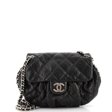 Chanel Chain Around Flap Bag Quilted Leather Small