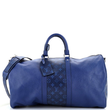 Louis Vuitton Keepall Bandouliere Bag Monogram Taigarama 50
