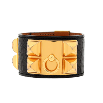 Hermes Collier de Chien Bracelet Alligator