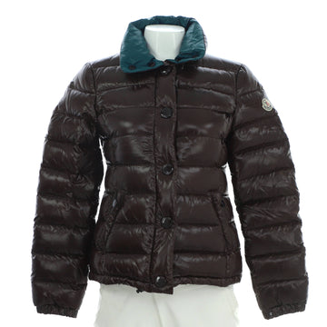 Moncler Women's Front Pocket Button Up Puffer Jacket Quilted Polyamide and Down