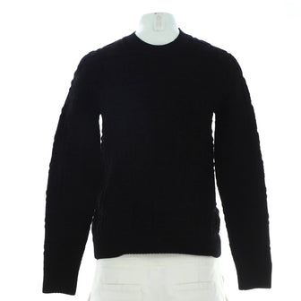 Fendi Men's FF Crewneck Sweater Zucca Chenille
