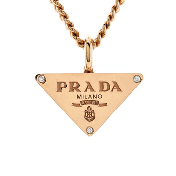 Prada Eternal Gold Pendant Necklace 18K Rose Gold with Diamonds