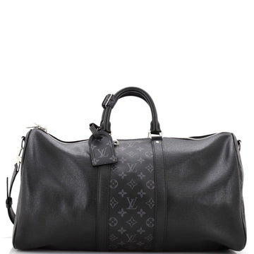 Louis Vuitton Keepall Bandouliere Bag Monogram Taigarama 50