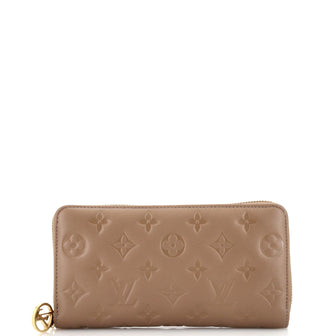 Louis Vuitton Coussin Zippy Wallet Monogram Embossed Lambskin