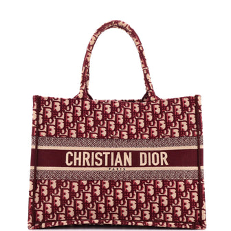 Christian Dior Book Tote Oblique Canvas Medium