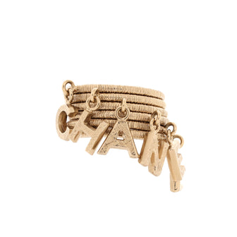 Chanel Letters Stackable 6 Ring Set Metal