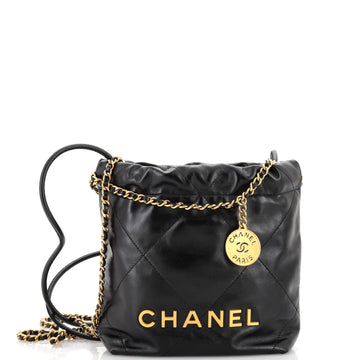 Chanel 22 Chain Hobo Quilted Calfskin Mini