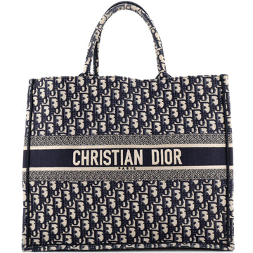 Christian Dior Book Tote Oblique Canvas Large