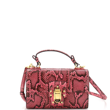 Dolce & Gabbana Lucia Top Handle Bag Python Medium
