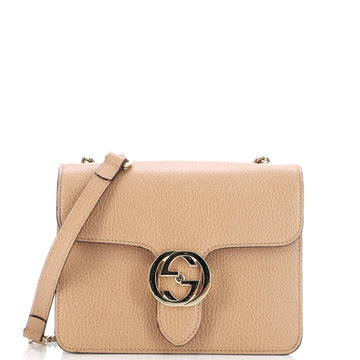 Gucci Interlocking Shoulder Bag Leather Small