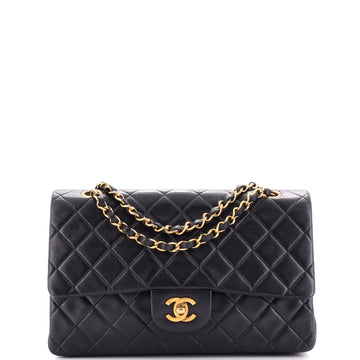 Chanel Vintage Classic Double Flap Bag Quilted Lambskin Medium