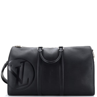 Louis Vuitton Keepall Bandouliere Bag Initials Epi Leather 45