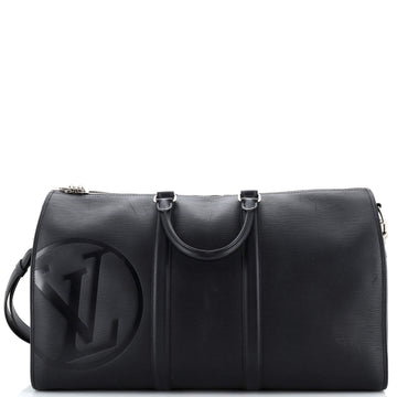 Louis Vuitton Keepall Bandouliere Bag Initials Epi Leather 45