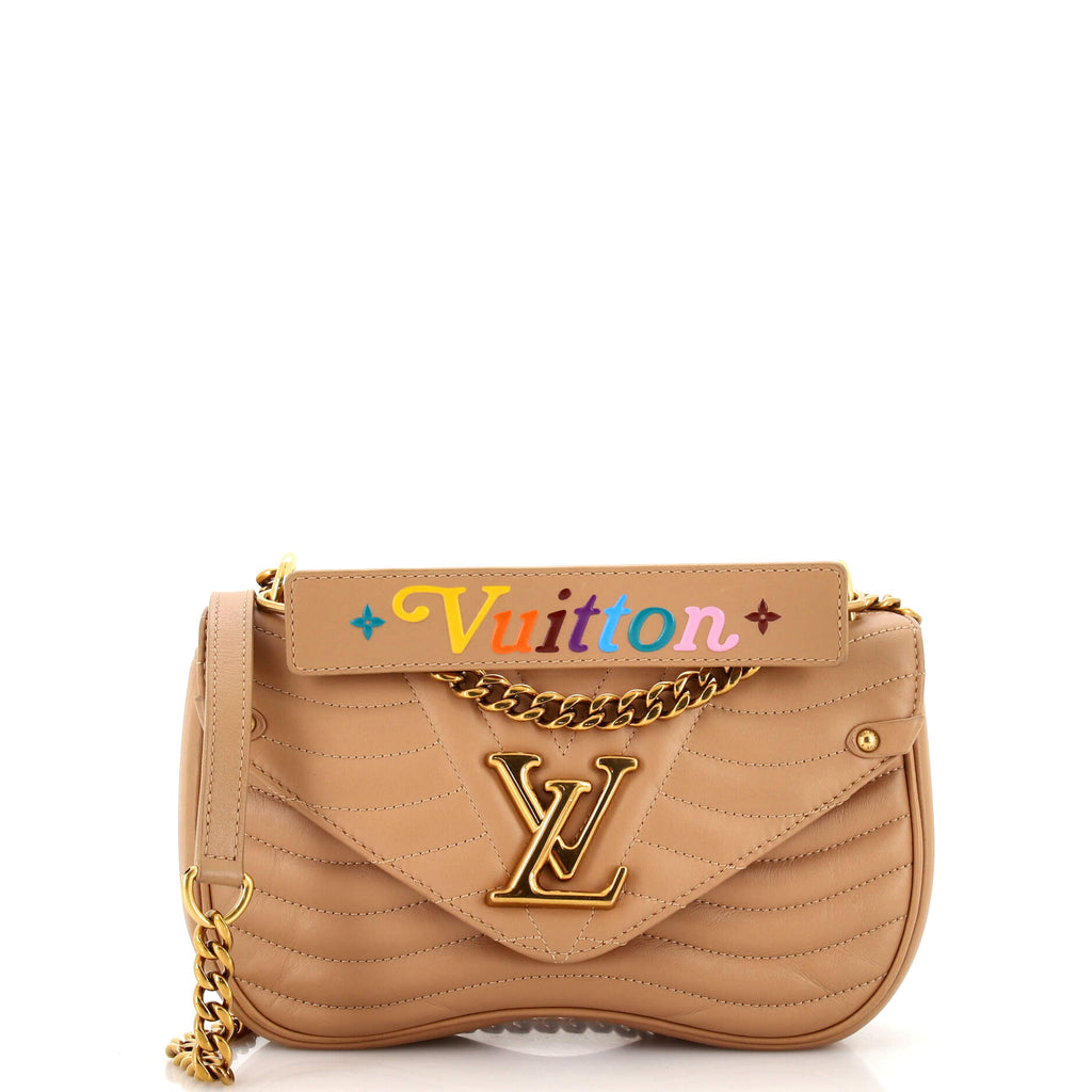 Louis Vuitton New Wave Chain Bag Quilted Leather MM Neutral 2579361