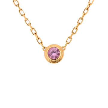 Cartier Cartier D'Amour 1 Pink Sapphire Necklace 18K Rose Gold
