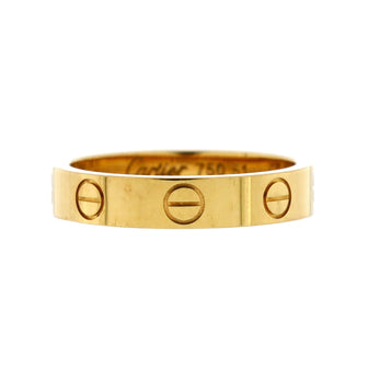 Cartier Love Wedding Band Ring 18K Yellow Gold