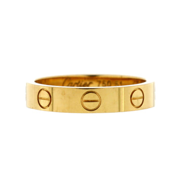 Cartier Love Wedding Band Ring 18K Yellow Gold