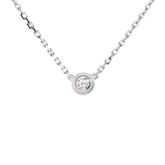Cartier D'Amour Pendant Necklace 18K White Gold and Diamond XS