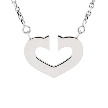 Cartier C Heart de Cartier Pendant Necklace 18K White Gold