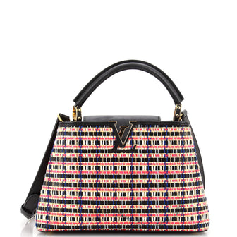 Louis Vuitton Capucines Bag Woven Raffia and Leather BB