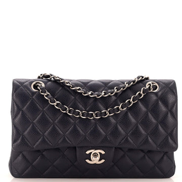Chanel Classic Double Flap Bag Quilted Caviar Medium