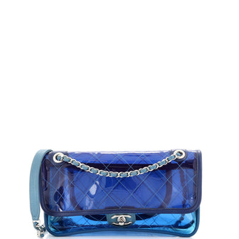 Chanel Coco Splash Flap Bag Quilted PVC With Lambskin Medium