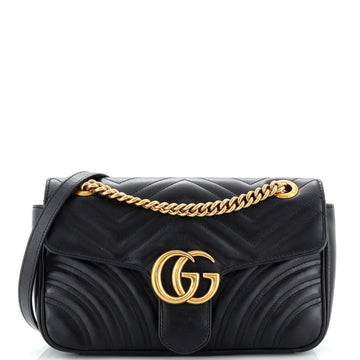 Gucci GG Marmont Flap Bag Matelasse Leather Small