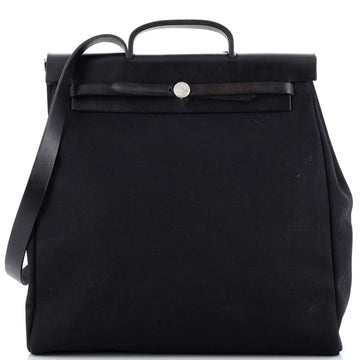 Hermes Herbag Toile and Leather GM
