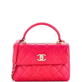Chanel Trendy CC Top Handle Bag Quilted Lambskin Small