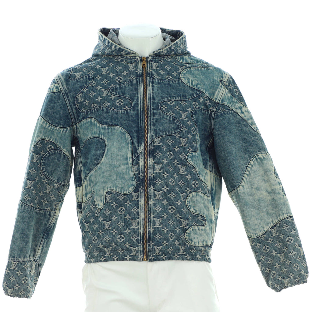 Louis Vuitton Men's Nigo Hooded Zip Jacket Monogram Patchwork