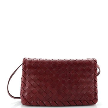 Bottega Veneta Convertible Flap Shoulder Bag Intrecciato Nappa Medium