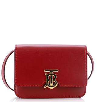 Burberry TB Flap Bag Leather Mini